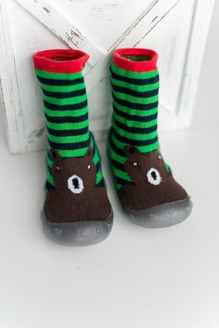 Patol Ayılı Kaydırmaz Taban Çorap Panduf