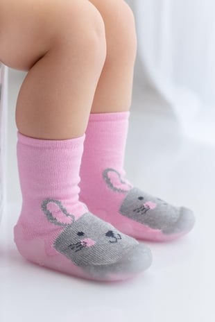 Patol Tavşanlı Kaydırmaz Taban Çorap Panduf