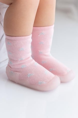 Patol Simli Yıldız Kaydırmaz Taban Çorap Panduf